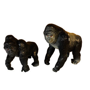 Safari LTD Gorilla Lot of 2 Figures Jungle Animals PVC Figures 1990s